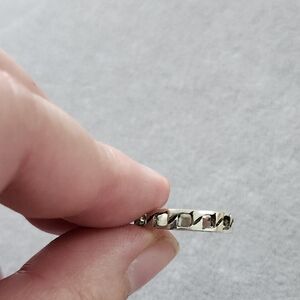 Silver Geometric Ring 7‎